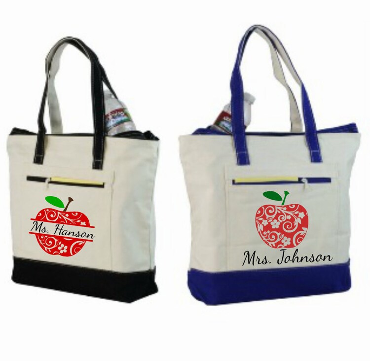 custom teacher tote bags