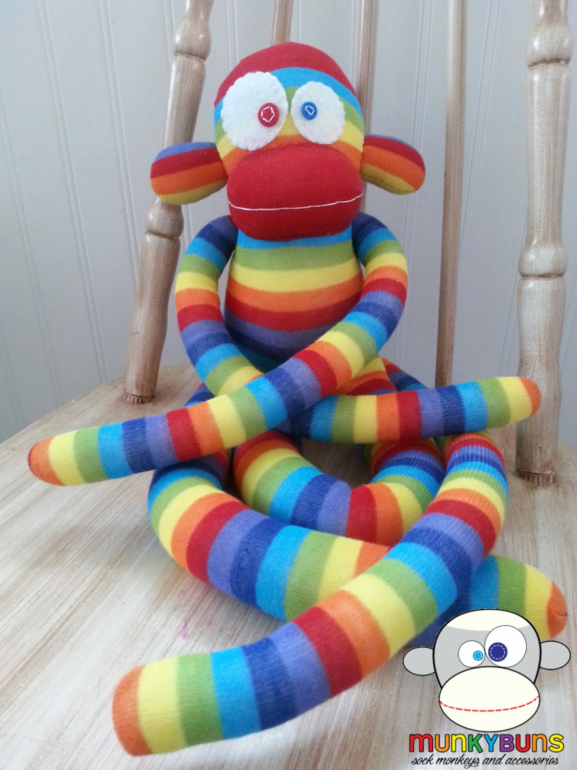 rainbow sock monkey commercial