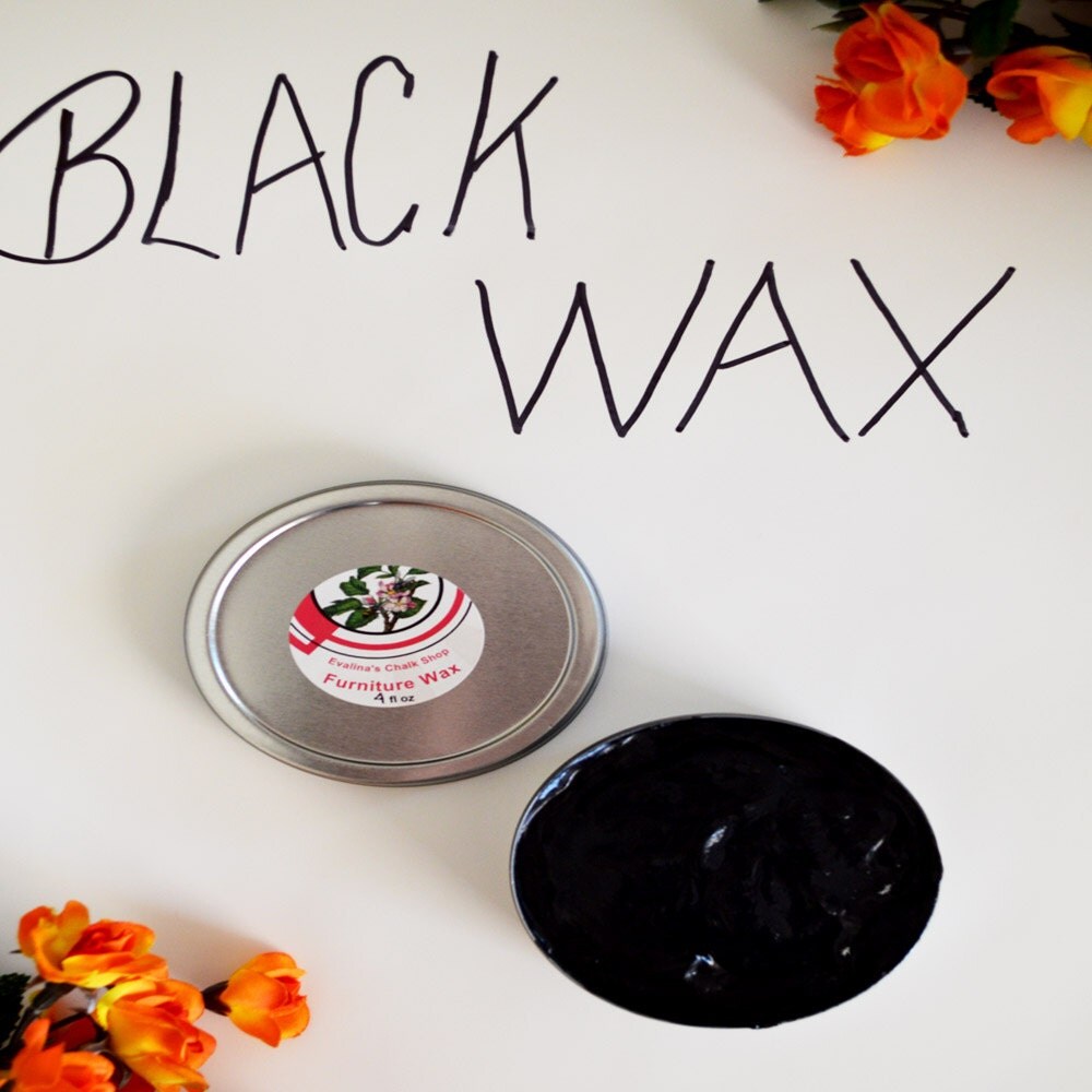 Natural Black Soft Paste Wax 8oz/Chalk Paint Wax Painted