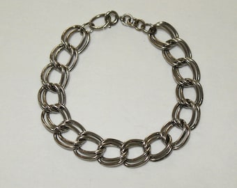 Items similar to Chunky Double Gold Chain Link Necklace on Etsy