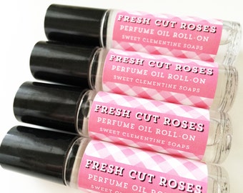 Rose Perfume Oil, Perfume Oil Roll On, Fragrance Roll On, Fresh Cut Roses Perfume, Perfume, Mothers Day Gift, Gift For Her