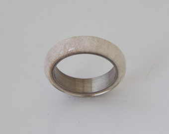 Antler Ring Man Ring titanium deer antler ring mens woman wedding band