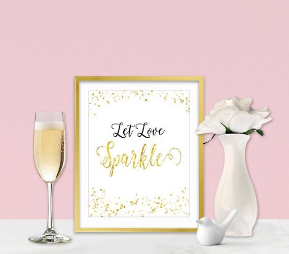 Inspirational Art Gold Glitter Wall Art Inspirational