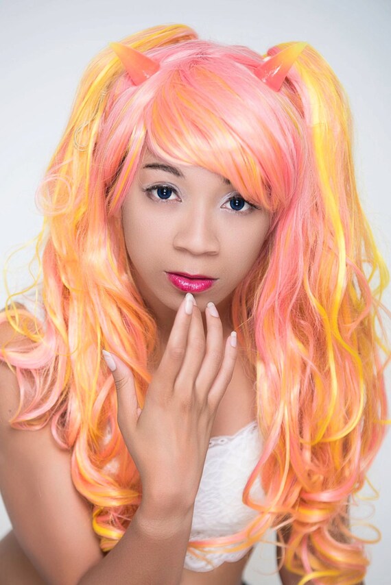 Demon Costume Horns Glow in the Dark and UV Fluorescent