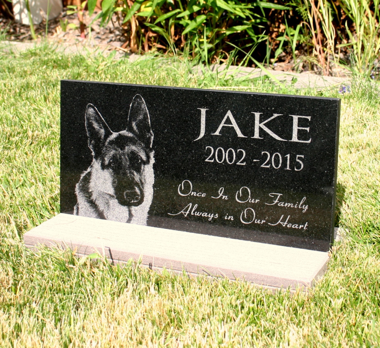 Pet Grave Marker Pet Memorial Plaque Granite Head Stone