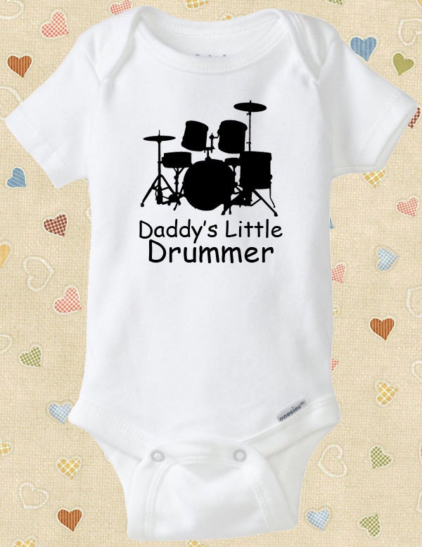 Drummer Baby Onesie for Musicians Heavy Metal Classic Rock