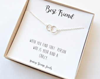 Eternity Necklace ,Gold Necklace, Gift Box, Silver circle Necklace, Minimalist,Best Friend Gift, Gift for her, Best Friend Necklace,