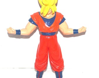 VINTAGE 1996 Dragon Ball Z Super Saiyan Goku Figure, Bandai, Antique Alchemy