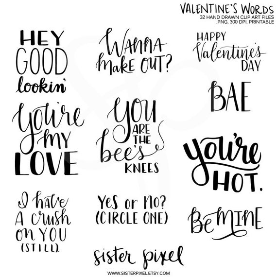 valentine word clip art - photo #20