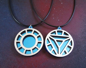 Your Choice Iron Man Arc Reactor Cosplay Pendant Necklace Handmade from Laser Cut Acrylic