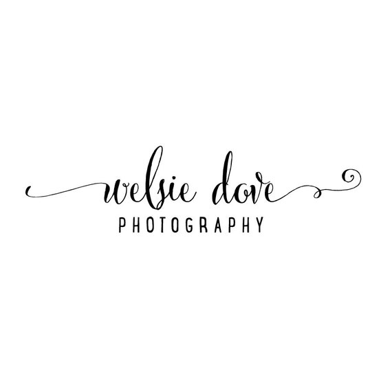 Premade Photography Watermark Logo Design Typography logo