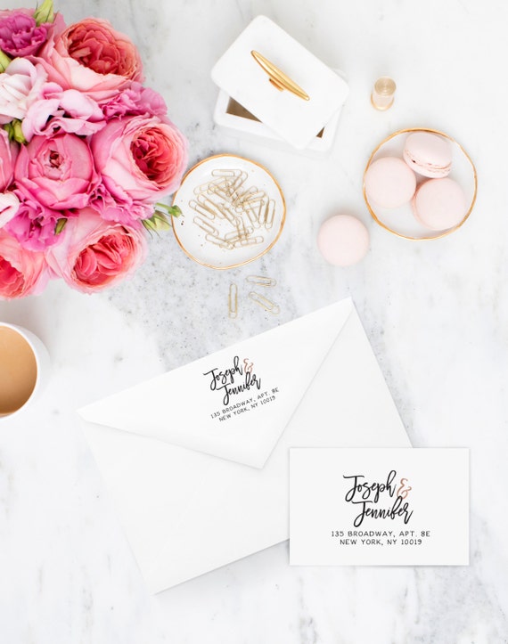 Custom Printed Envelopes for Wedding by MissDesignBerryInc on Etsy