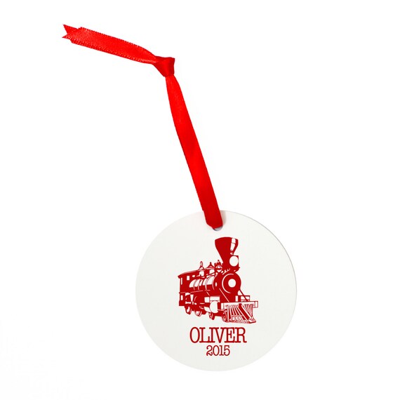 steam train personalized christmas tree ornament modern steam train personalized christmas tree ornament modern