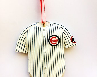 FREE SHIPPING! Chicago Cubs Personalized Christmas Ornament / Chicago Cubs Jersey / Baseball Jersey Ornament / Baseball Ornament