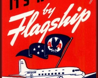 Pan Am Flying Clipper 1940 Vintage Poster by VintagePosterPrints