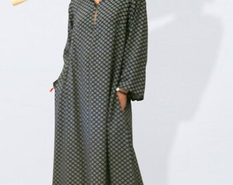 Kaftan dress, oversized ethnic dress, kaftan, boho dress, maxi tunic,gypsy dress, hippie dress,festival dress, black dress, ethno dress,