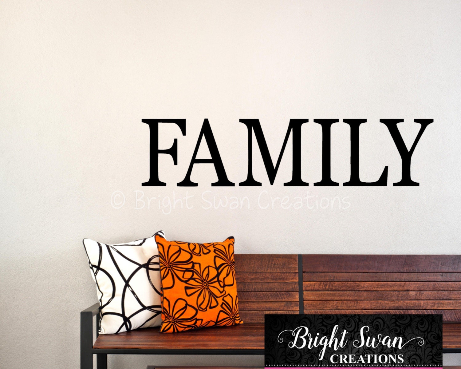 Family vinyl wall decal different sizes home vinyl wall