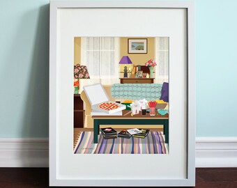 Lorelai’s Living Room - Gilmore Girls, Gilmore Girls TV Show Art Print, TV sitcom
