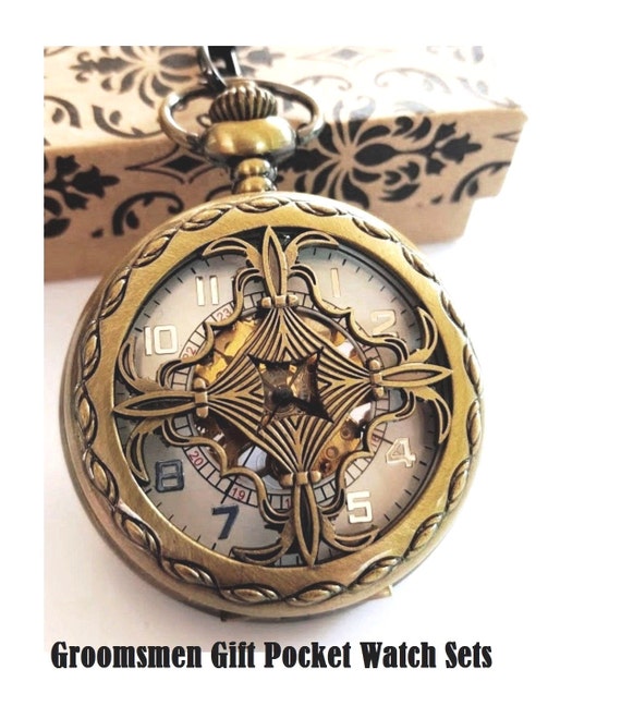 Groomsmen Gift Pocket Watch Personalized by PocketwatchPurveyor