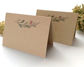 Rustic Wedding Place Cards Kraft Wedding by SideStreetDesigns