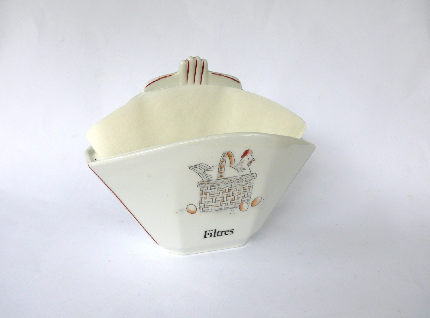 French Coffee Filter Holder Ceramic Wall Hanging Coffee