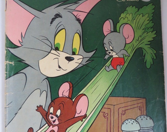 Tom and Jerry Comic Book, Vintage Dell Comics Vol. 1 No. 188, March 1960