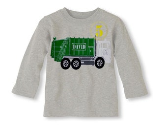 Garbage Truck Birthday T-Shirt,Garbage truck shirt, garbage truck birthday invites, garbage truck party, trash truck birthday, trash truck