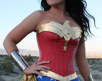 New Wonder Woman Corset In Classic Colors By Vivaww On Etsy