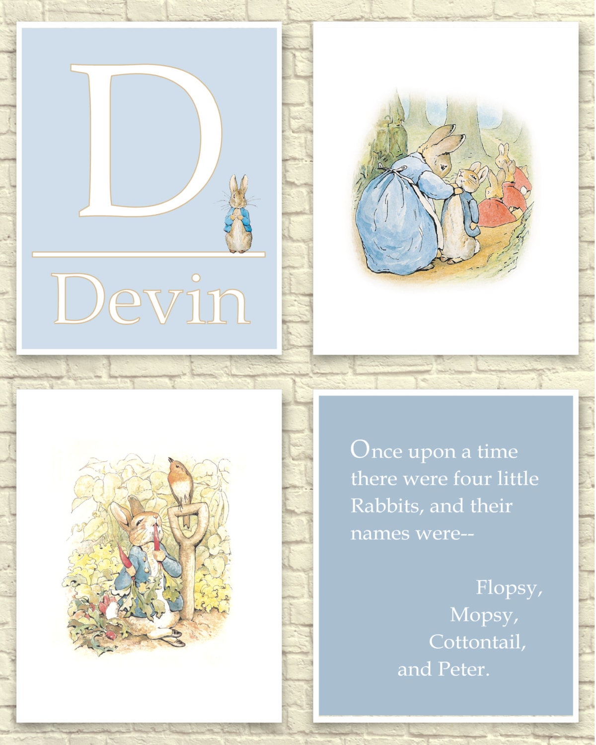 PETER RABBIT Wall Art Peter Rabbit Prints Boys Nursery