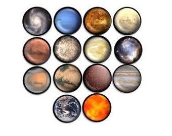 Planets of the Solar System Drawer Knobs - Unique, Universe, Planet, Celestial, Space, Cosmos, Science - Dresser Pulls Cabinet Door- 115J6 *