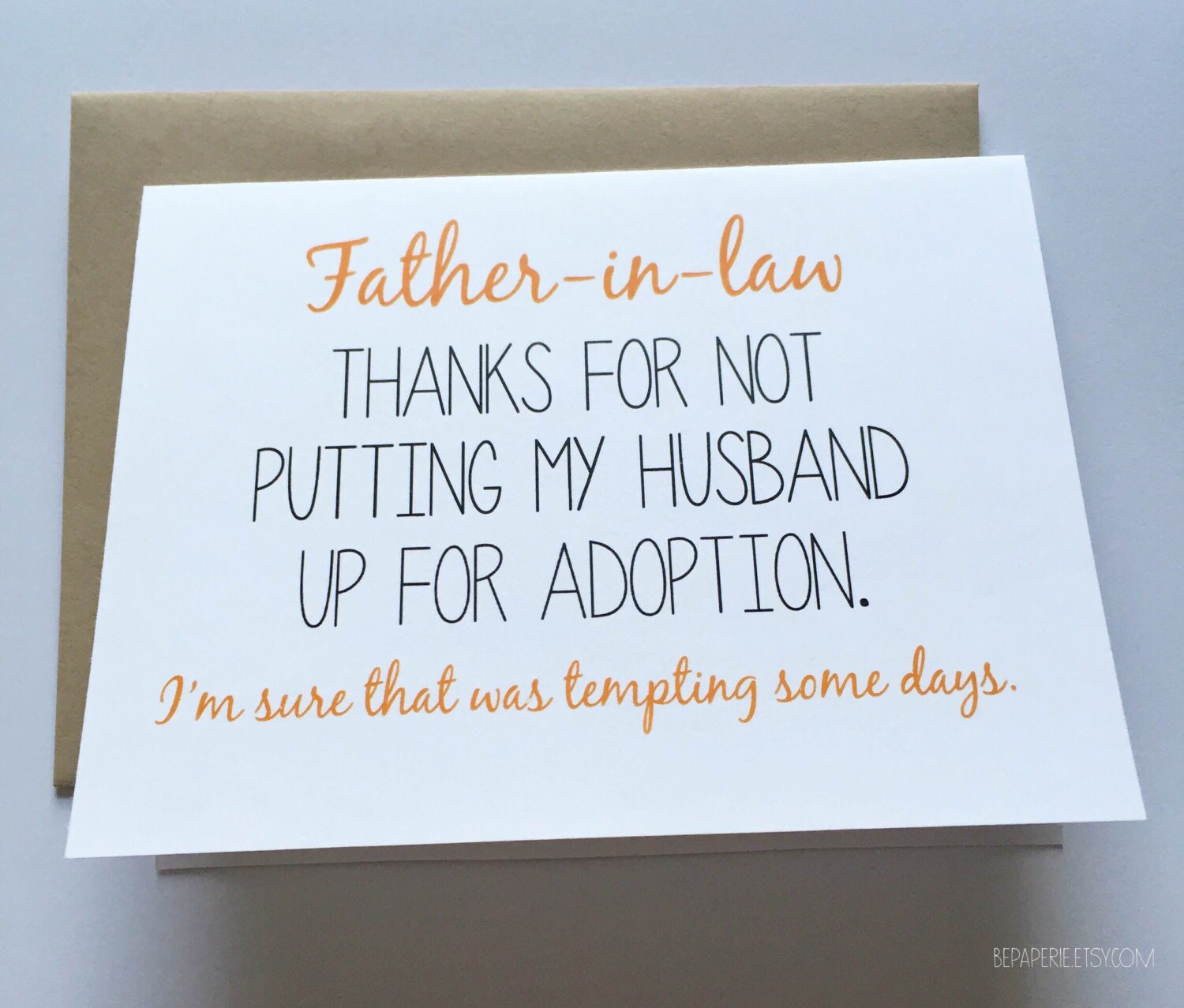 Father In Law Card Card For Father In Law Funny