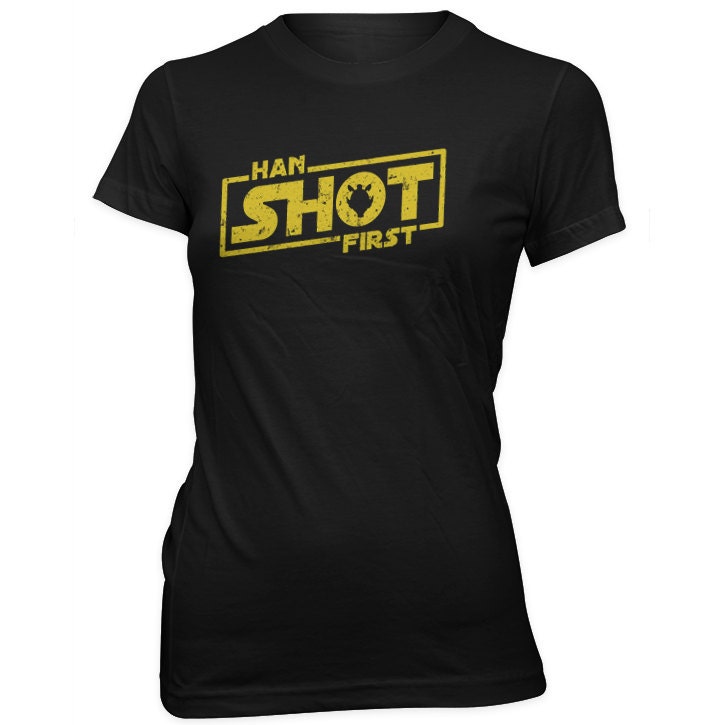 han solo shot first t shirt