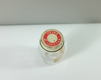 Vintage Heinz glass bottle - Saxonia by Heinz - Vintage Heinz - Vintage kitchen decoration