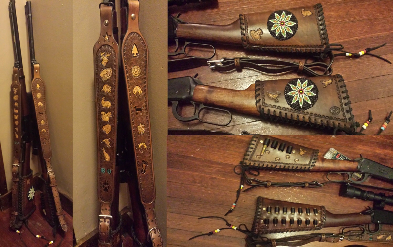 Custom Leather Buttstock Cover for HENRY .22LR by TwoSticksLeather