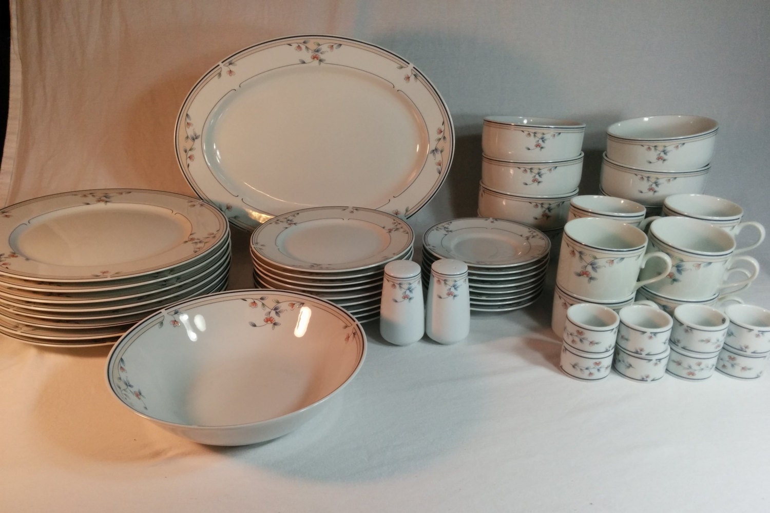 Princess House Heritage Blossom China 43 Piece Set by glassNsuch