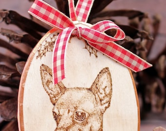 Chihuahua Christmas Ornament, Gift or Gift Topper
