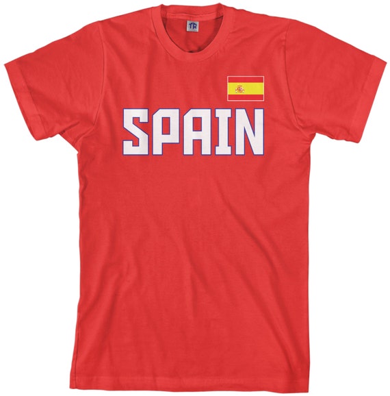 Spain National Team Men's T-shirt Spanish Flag Madrid