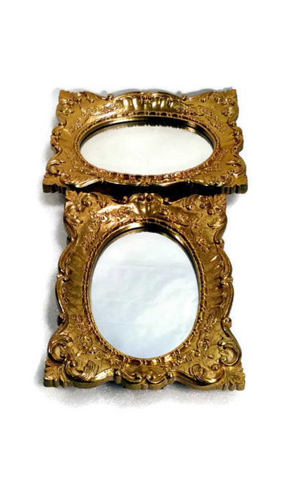 Florentine Gold Frame Mirror Set Ornate Gold by BrushCreekCottage
