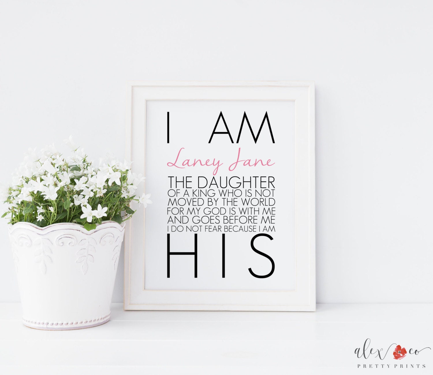 I Am the Daughter of a King Printable by alexandcoprintables