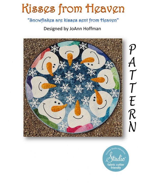 Snowman Quilt Pattern Round Christmas Table Topper Snowman Quilt Pattern Round Christmas Table Topper Kisses From Heaven Joann