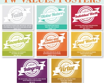 LDS Young Women Values Poster and Prints