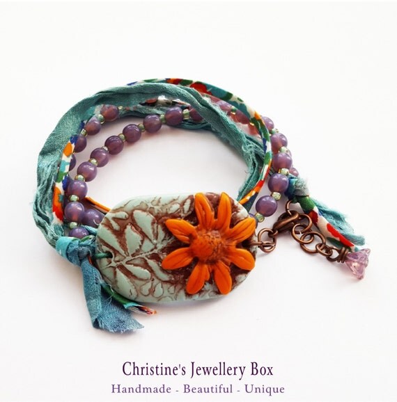 Tropical Island Wrap Bracelet Featuring by ChristinesJewellery