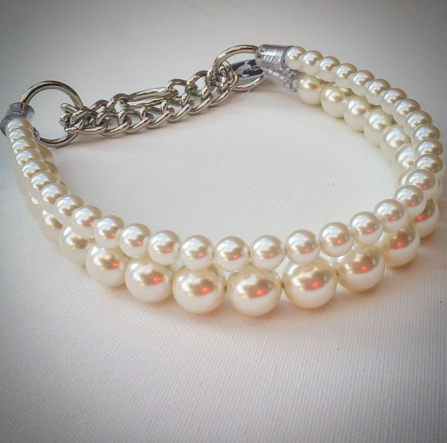 The Audrey Pearl Dog CollarBuckle Collars Martingale