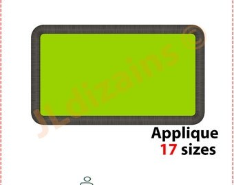 Rectangle Applique Design. Rectangle embroidery design. Embroidery rectangle. Embroidery applique rectangle. Machine embroidery design