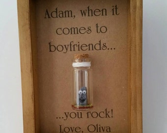 Anniversary gifts for boyfriend, Boyfriend gift, Gift for boyfriend, Boyfriend birthday card, Funny boyfriend card. Add your names.