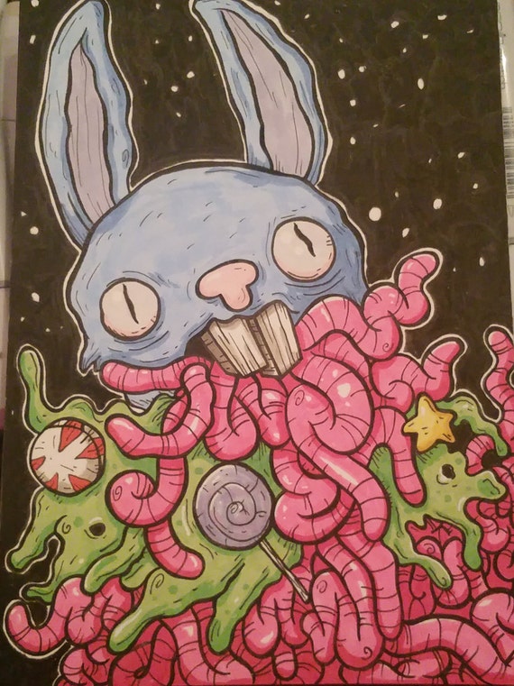 Vomit Bunny by rubencarrales on Etsy