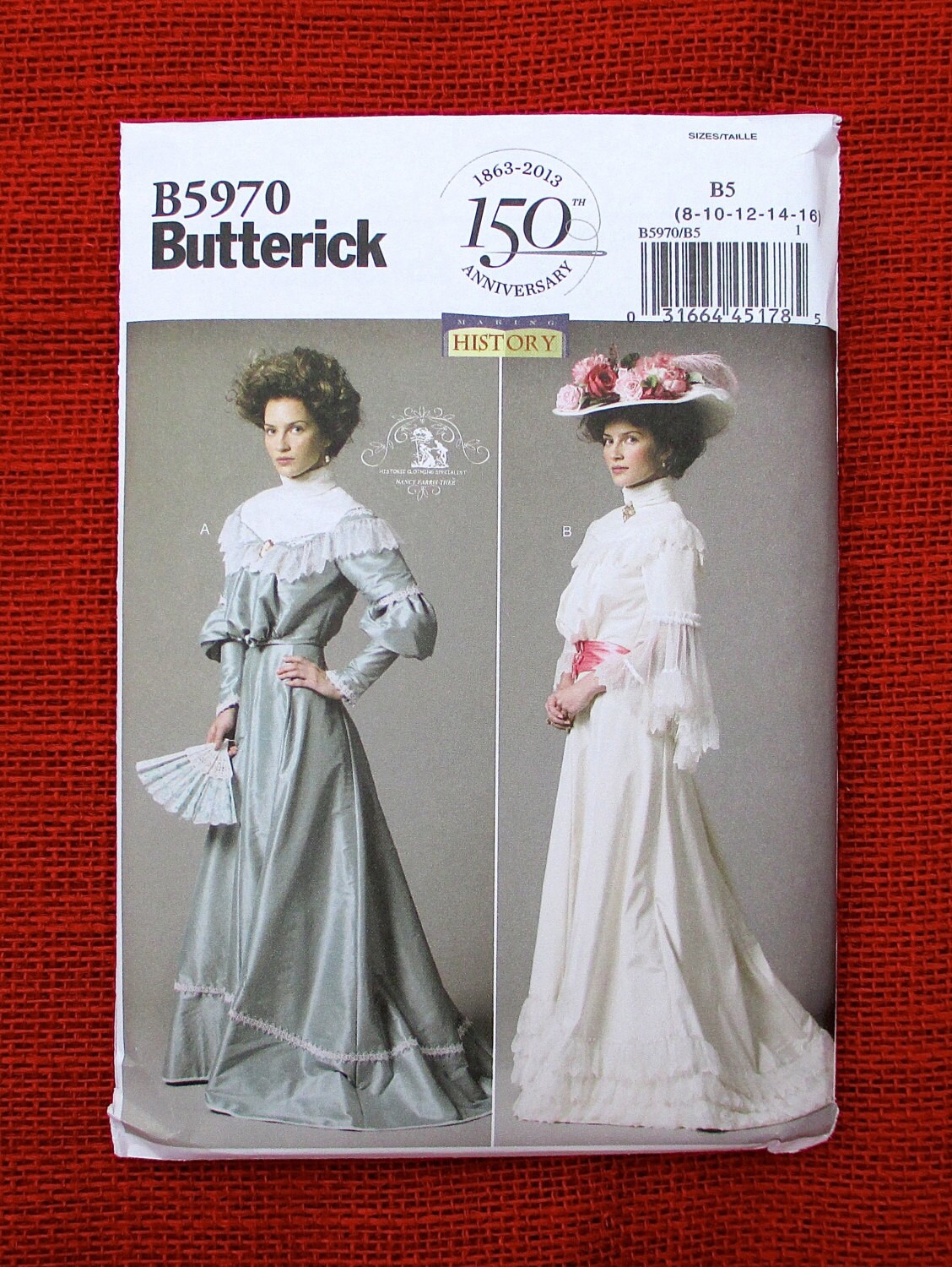 Butterick Sewing Pattern B5970 Victorian Edwardian Costume