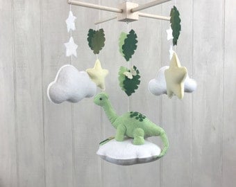 Baby mobile - dinosaur mobile - cloud babies collection - cloud mobile - star mobile - dinosaur nursery