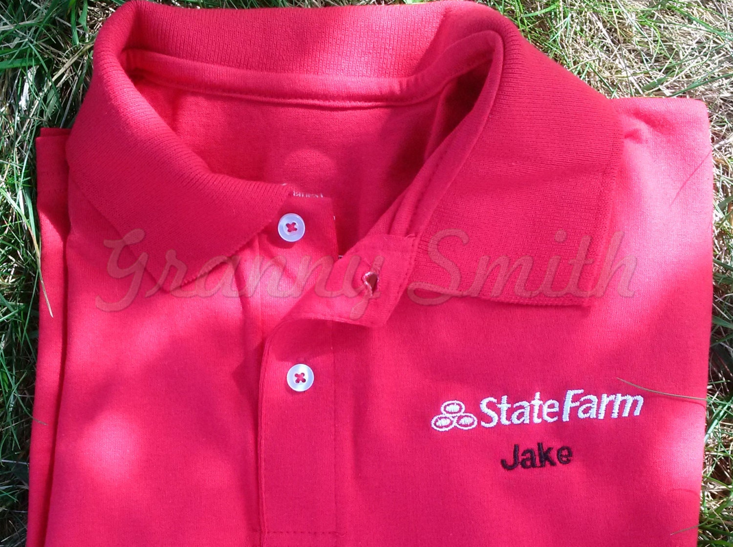 jake from state farm polo shirt