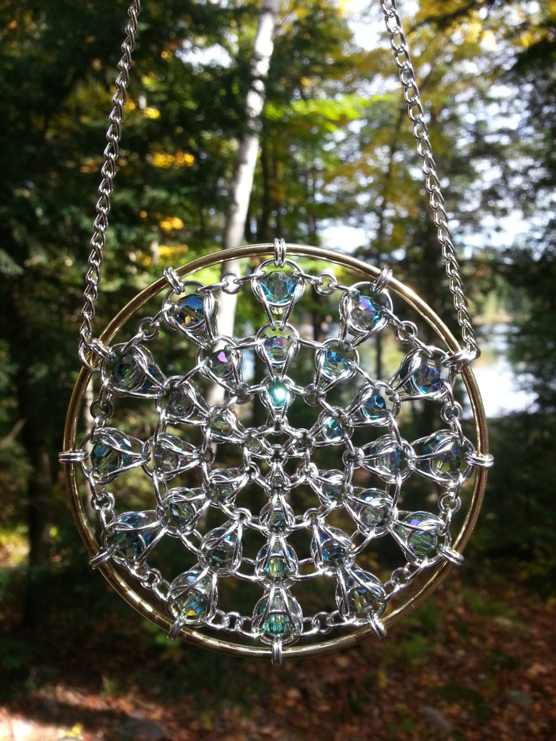 Sun Catcher / Dream Catcher with Crystals